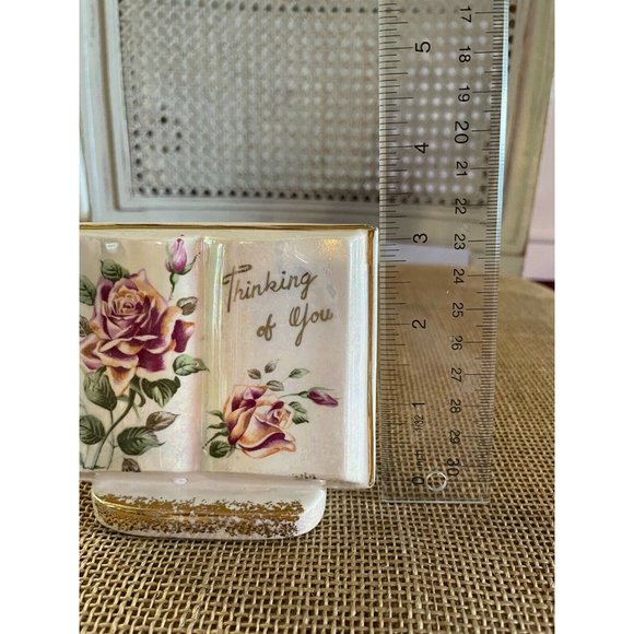 Ucago Ceramics Japan Thinking of You Book Planter/Vessel, 3 1/4" - Picture 8 of 8